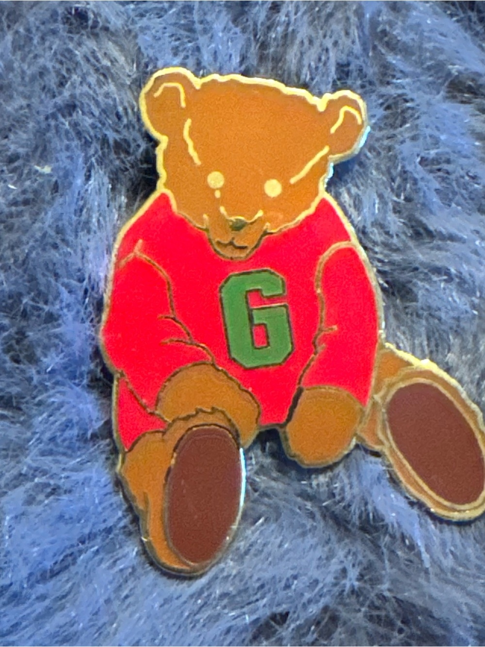 Vintage GUND Teddy Bear Enamel Pin 1997